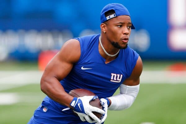 Giants running back Saquon Barkley is expected to return to play for the first time since Week 2 last season.