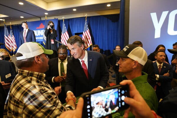 Glenn Youngkin after defeating Terry McAuliffe in Virginia on Tuesday.