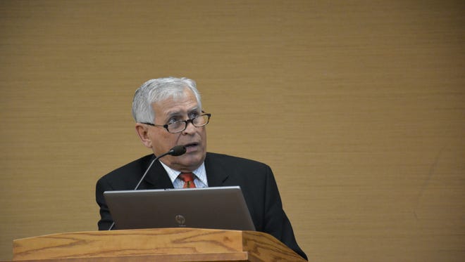 Ron Heuer, shown during his tenure as Kewaunee County Board chairman, is the president of the Wisconsin Voters Alliance and the chairman of the Kewaunee County Republican Party. His group has brought three unsuccessful lawsuits over aspects of the 2020 presidential election in Wisconsin and he now serves as an investigator on the taxpayer-funded election review led by former Supreme Court Justice Michael Gableman.