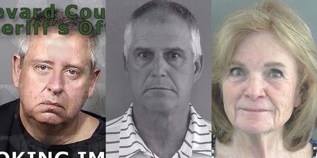  Photo of three Florida The Villages residents arrested for voter fraud. Sumter County and Brevard County sheriff's offices
