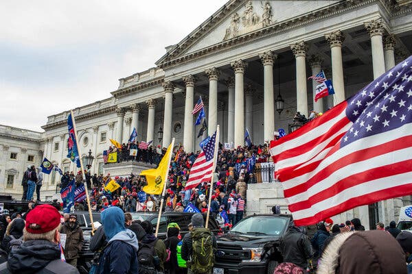 Protesters at the U.S. Capitol on Jan. 6, 2021.