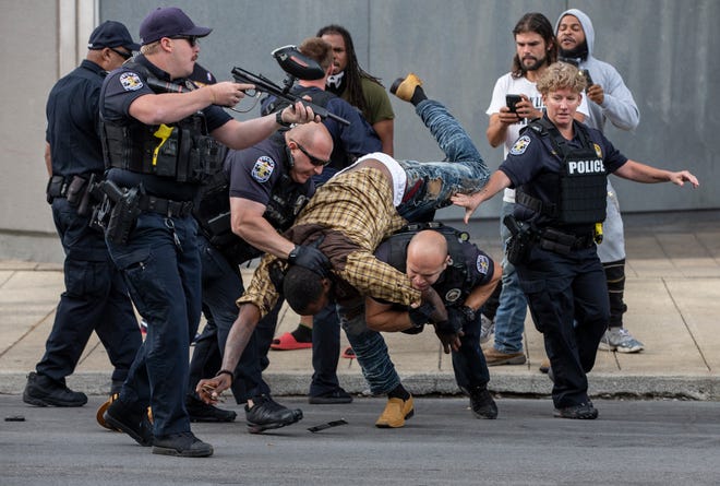 Chris Wells was arrested on June 17, 2020, and spent about six hours in jail. "I felt like I was in hell," he said.