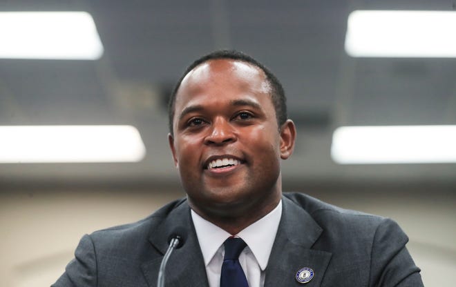 Attorney General Daniel Cameron spoke to the interim Joint Committee on State and Local Government about the Kentucky Supreme Court's COVID-19 powers ruling on Sept. 1, 2021.